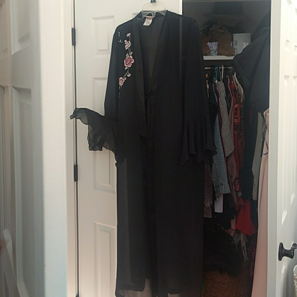 Black vintage robe